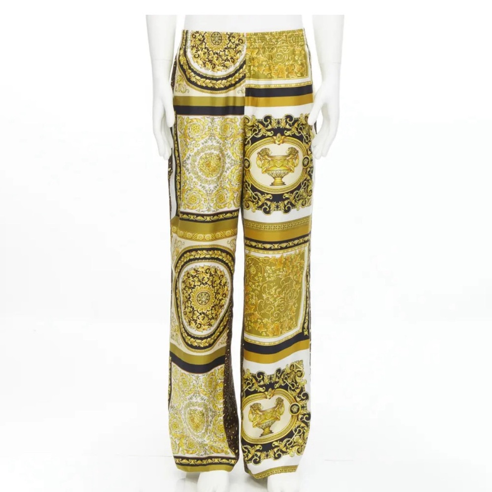 Versace Barocco Silk Pants